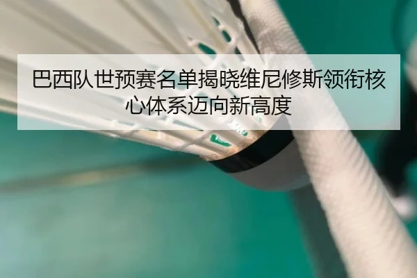 巴西队世预赛名单揭晓维尼修斯领衔核心体系迈向新高度